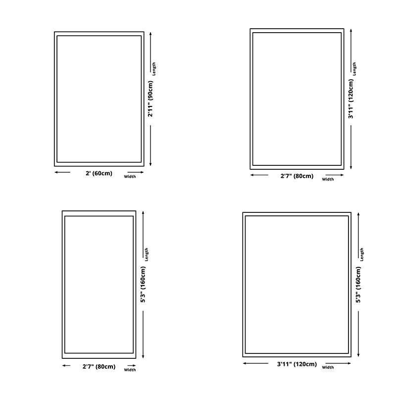 Minimalist Rug Industrial Watercolor Print Carpet Living Room Polyester Rug with Non-Slip Backing