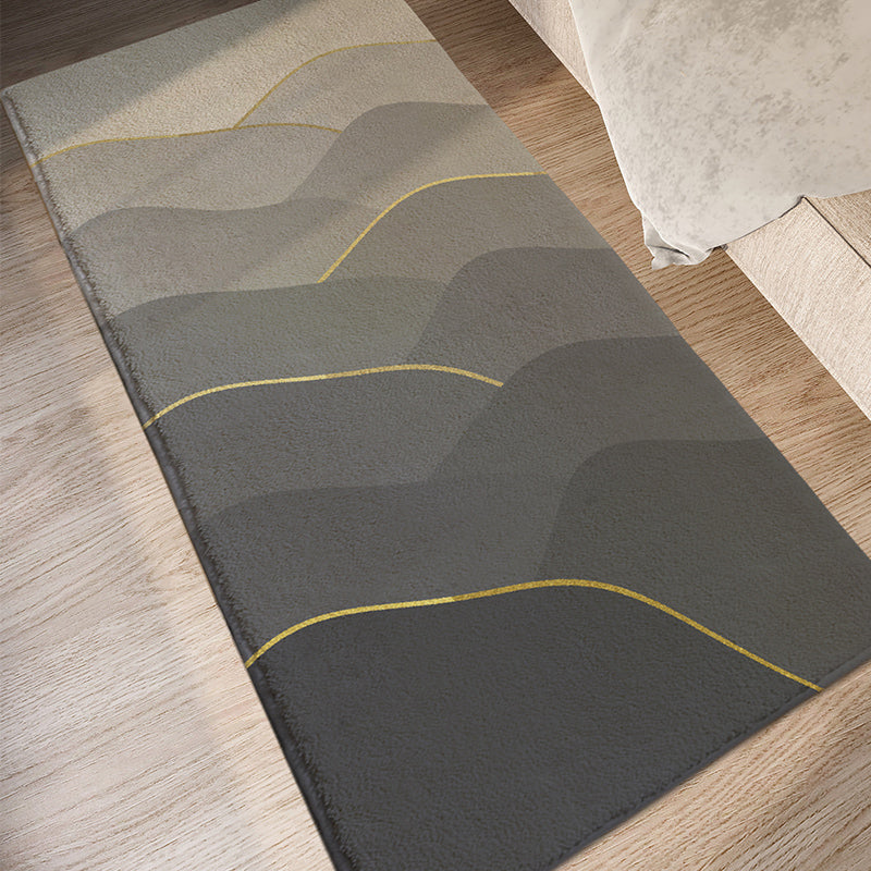 Chique grijs modern tapijt geometrisch patroon polyester gebied tapijt gemakkelijke verzorging tapijt voor woningdecoratie