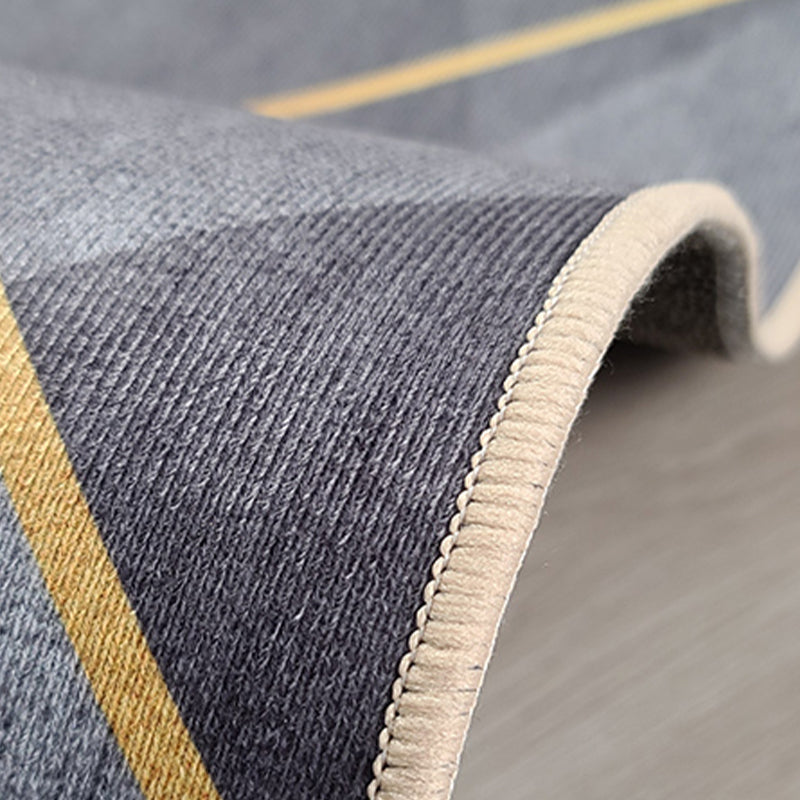 Grijs modern tapijt geometrisch patroon polyester gebied tapijt niet-slip achterste ruggebied tapijt voor woningdecoratie