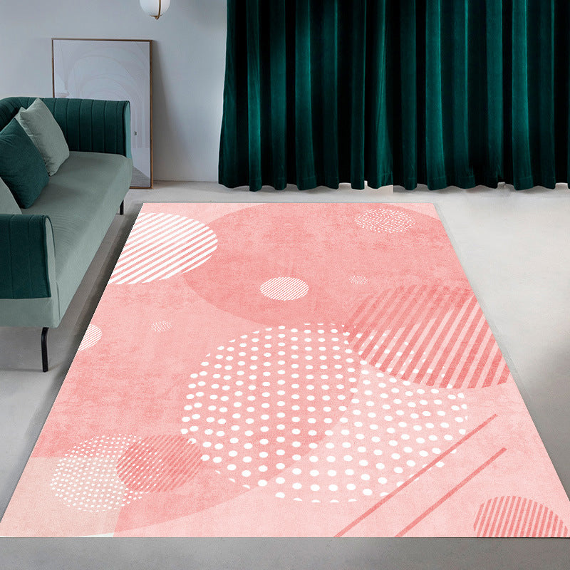 Gouden Circle Rug Polyester Modern Indoor Tapijt Non-slip achterste tapijt voor woningdecoratie