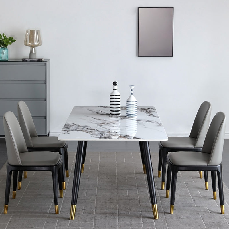 Rechteck Esstisch Tisch Luxusstil Stein für Raumkollektion mit 4 Fuß