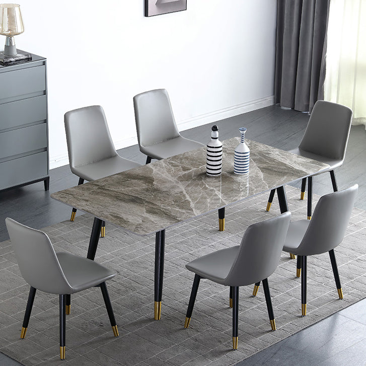Rechteck Esstisch Tisch Luxusstil Stein für Raumkollektion mit 4 Fuß