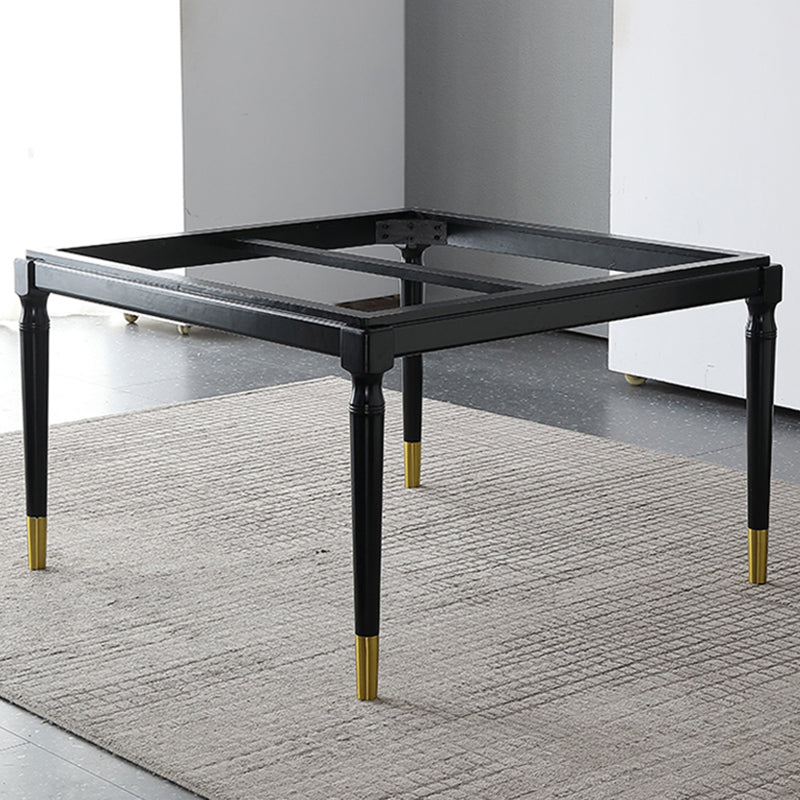Stone Dining Site Table Industrial Style 4 Legs Dining Table for Kitchen Home