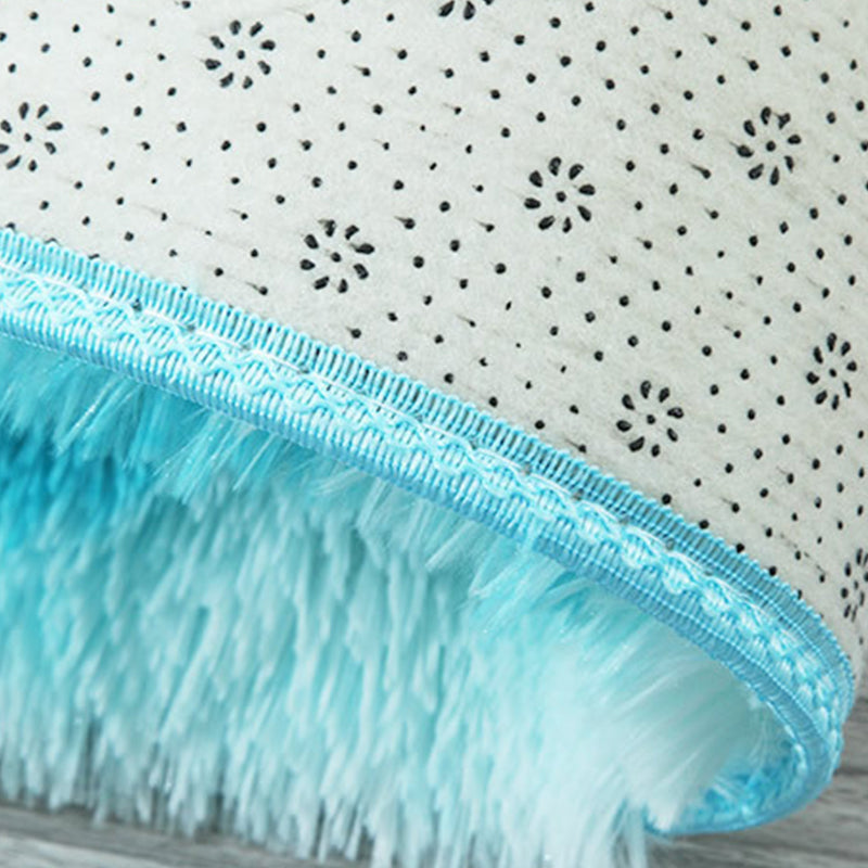 Simple Area Carpet Modern Solid Color Polyester Carpet Non-Slip Area Shag Rug for Living Room