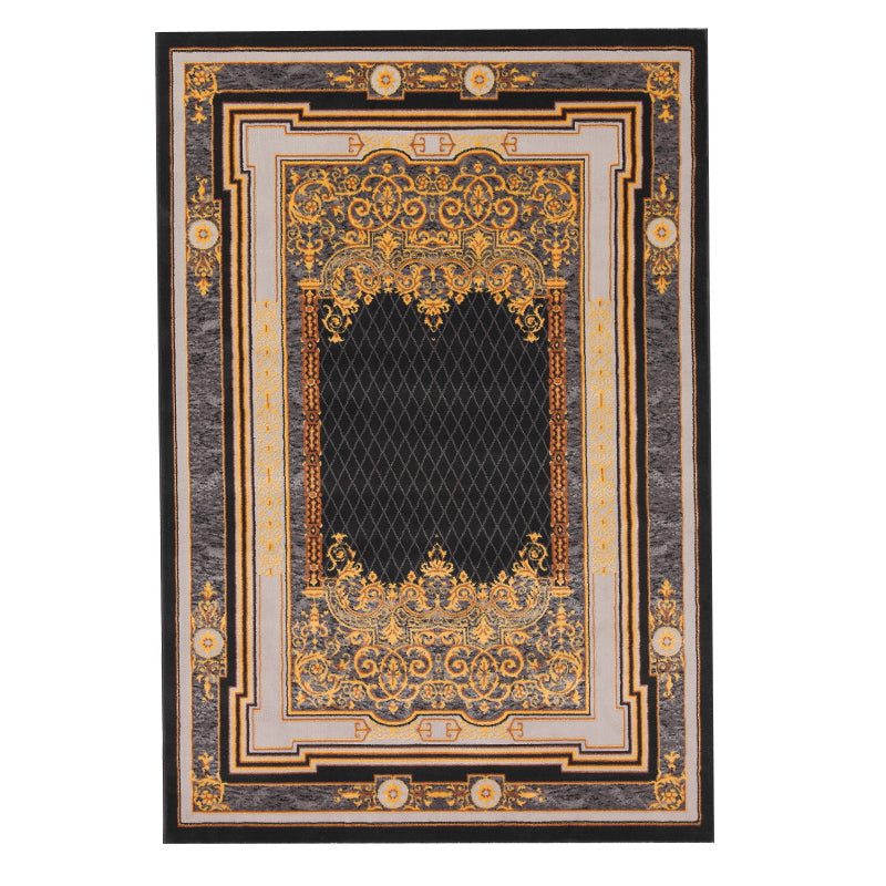 Tapis à imprimé médaillon marocain Tapis de tapis tapis résistant Haule intérieur pour le salon