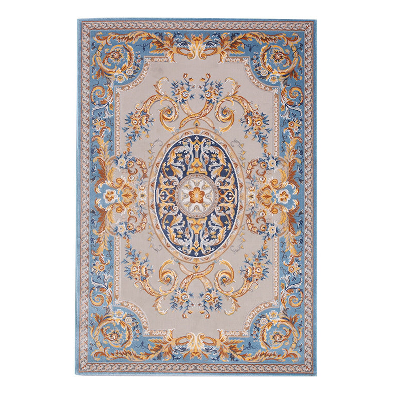 Tapis à imprimé médaillon marocain Tapis de tapis tapis résistant Haule intérieur pour le salon