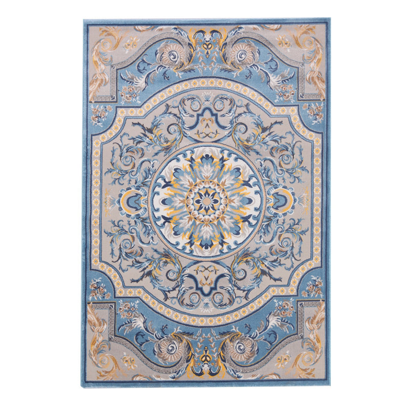 Tapis à imprimé médaillon marocain Tapis de tapis tapis résistant Haule intérieur pour le salon