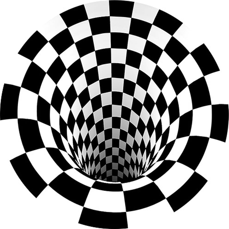 Wit Modern Rug Blending Geometrisch Tapijt Non-Slip Backing Rug voor de woonkamer