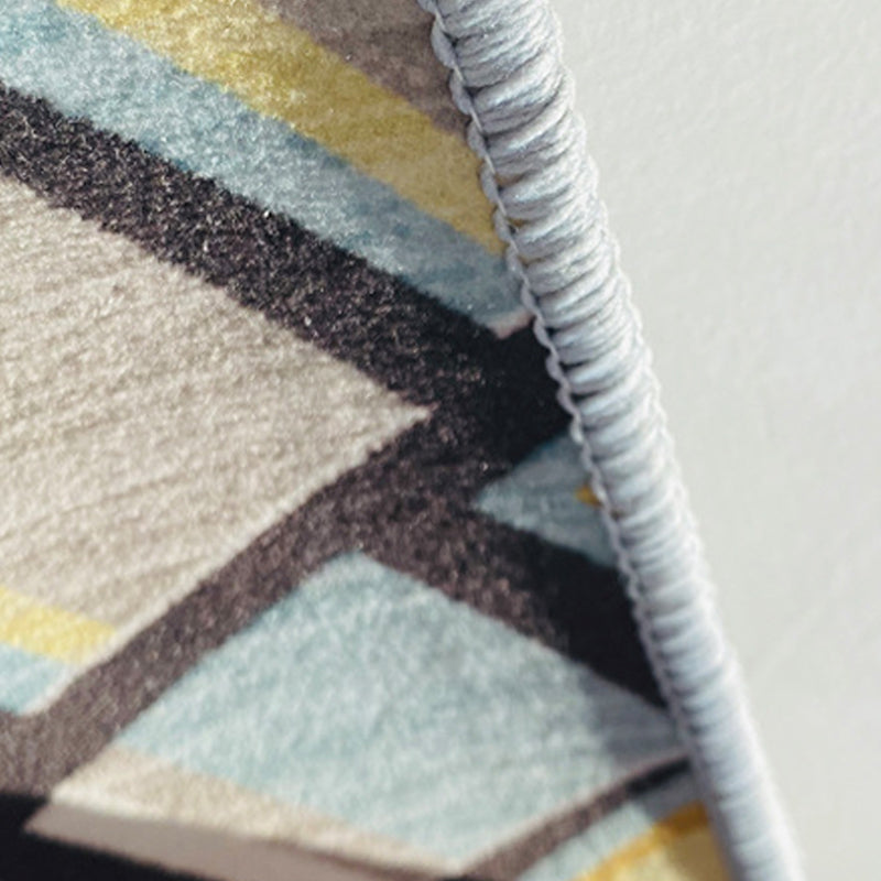 Tapis graphique moderne blanc moderne tapis de support sans glissement pour décoration intérieure