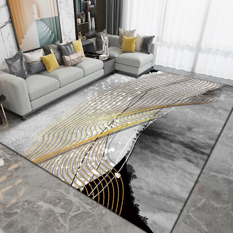 Modern geometrisch patroongebied Rug polyester gebied tapijt niet-slip achterste ruggengrens vloerkleed voor woningdecoratie