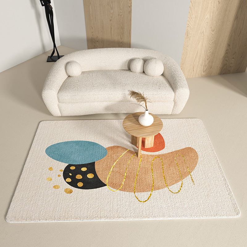 Oranje modern tapijt blending kleur knobbeltje niet-slip achterste tapijt voor woonkamer