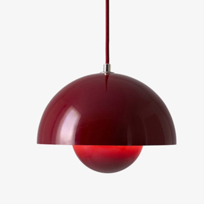 1 Light Iron Pendant Light Nordic Modern Style Macaron Hanging Light for Indoor