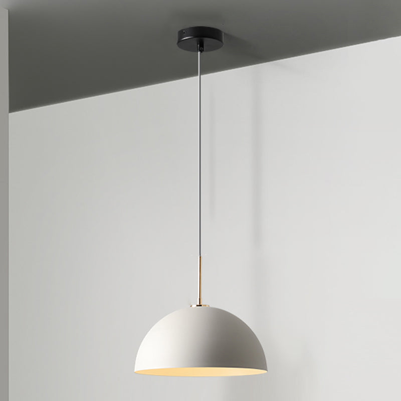 1 Light Metal Pendant Modern Simple Style Ceiling Hanging Light Fixture for Living Room