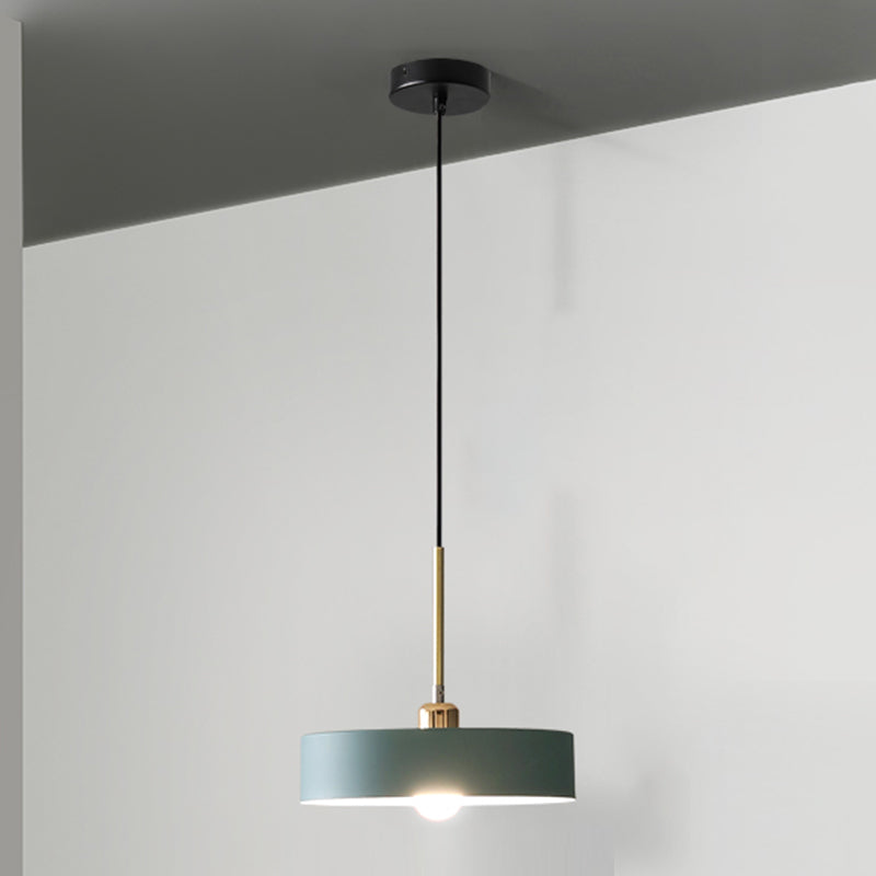 1 Light Metal Pendant Modern Simple Style Ceiling Hanging Light Fixture for Living Room