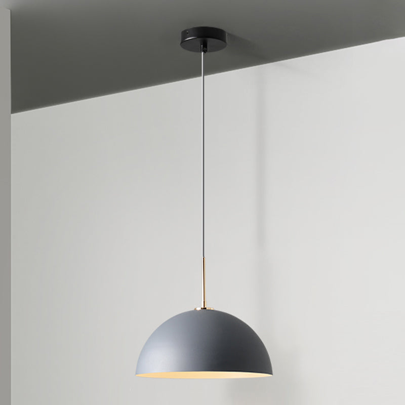 1 Light Metal Pendant Modern Simple Style Ceiling Hanging Light Fixture for Living Room