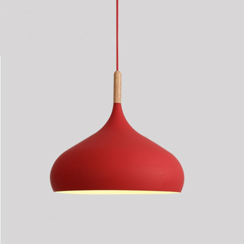 Macaron Pendant Lamp Fixture Nordic Style Single Light Living Room Ceiling Hanging Light