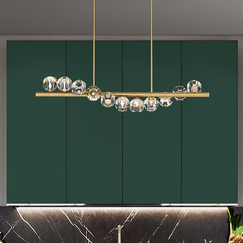 Metall Linear Island Light Contemporary Anhänger Beleuchtung für Kücheninsel