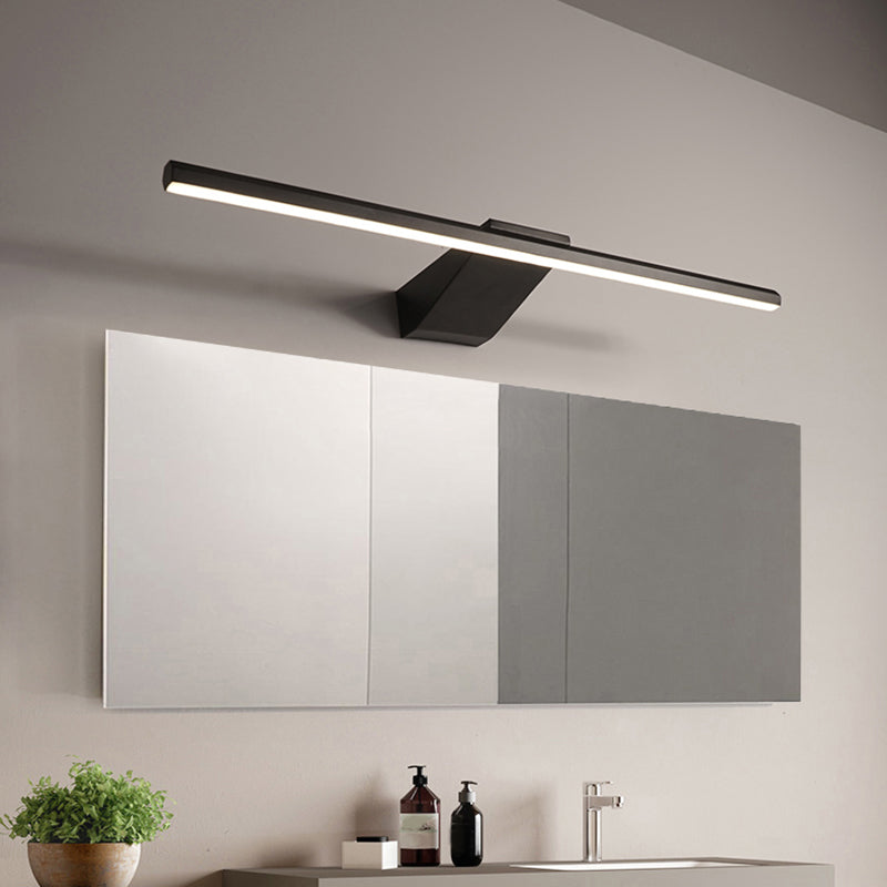 Long Strip Wall Mounted Light Fixture Modern Style LED Vanity Lights for Bathroom