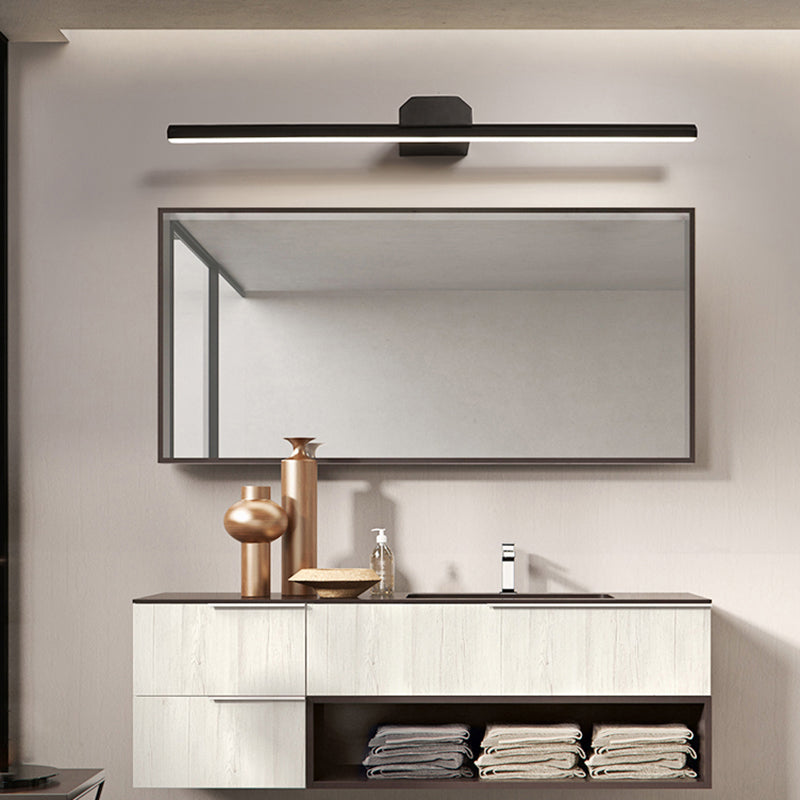 Long Strip Wall Mounted Light Fixture Modern Style LED Vanity Lights for Bathroom