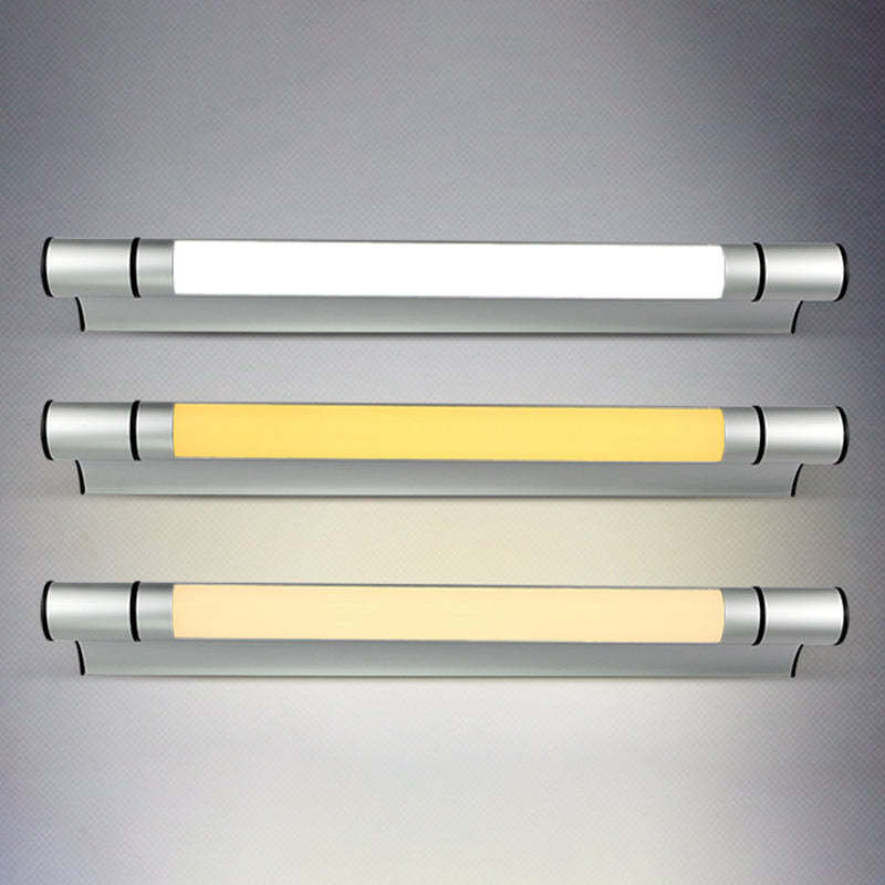 Simplicité Mur Linear Éclairage en métal Métal LED CHAMBRE LAMPE LAMPE DANS CHROME