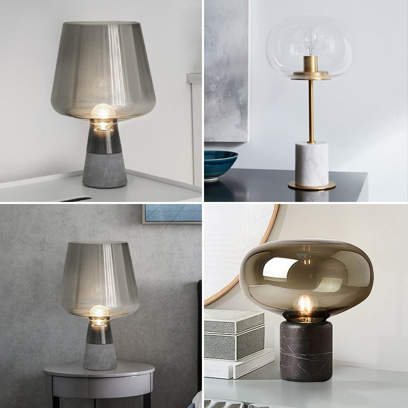 Moderner Tischleuchte Schatten Nachttisch Lampe für Schlafzimmer