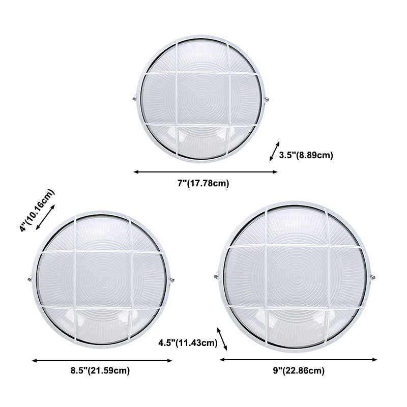 1-flammige Unterputzleuchte, moderne, schlichte, wasserdichte Deckenleuchte für den Balkon