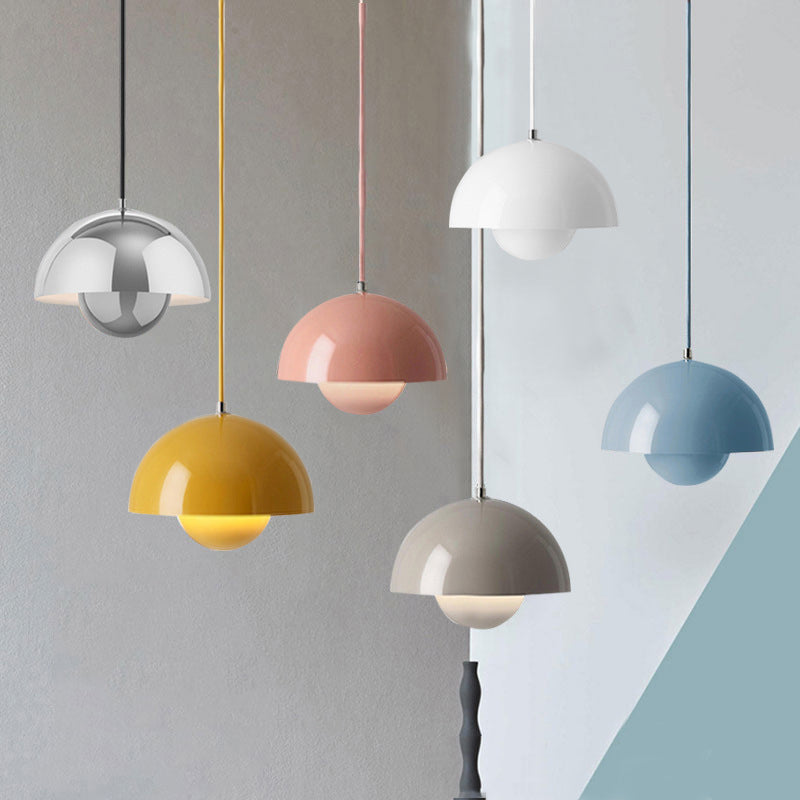 1 Light Pendant Light Nordic Modern Style Macaron Hanging Light for Indoor