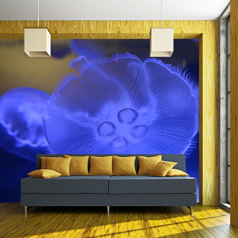 Sea Creatures Wall Mural Personalized Minimalist Wall Covering for Living Room