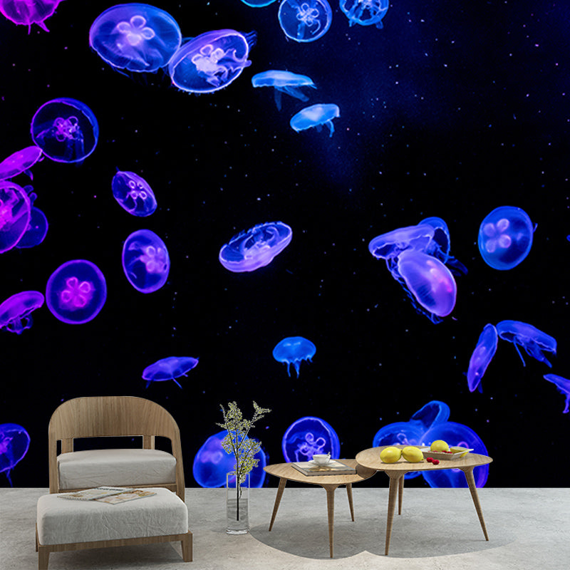 Underwater Life Photo Mural Personalized Minimalist Wall Covering for Living Room
