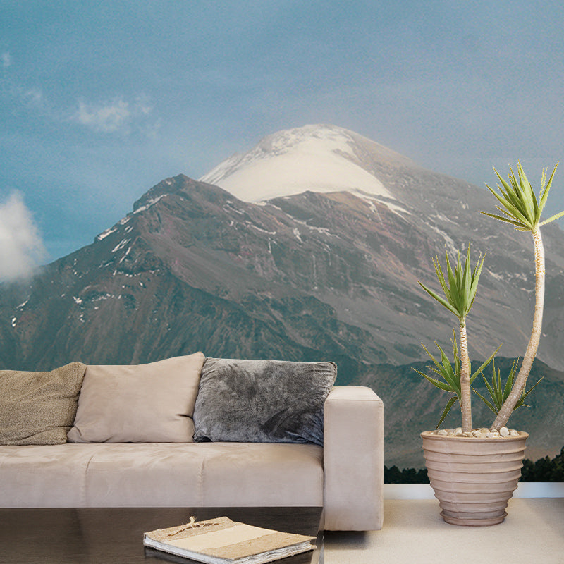 Mountain Scenery Mural Personalized Minimalist Wall Covering for Living Room