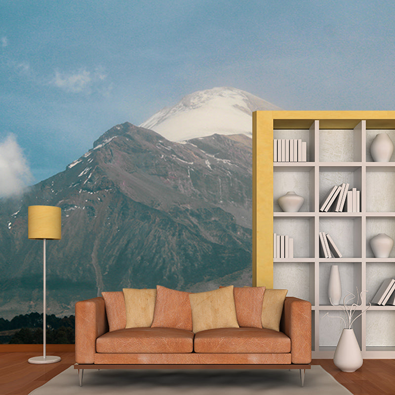 Mountain Scenery Mural Personalized Minimalist Wall Covering for Living Room