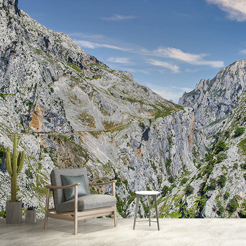 Mountain Scenery Full Size Wall Covering for Living Room, Customized Size Available
