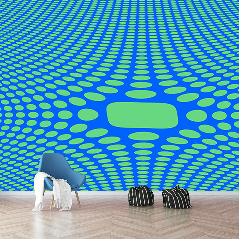 Geometric Full Size Wall Covering for Living Room, Customized Size Available