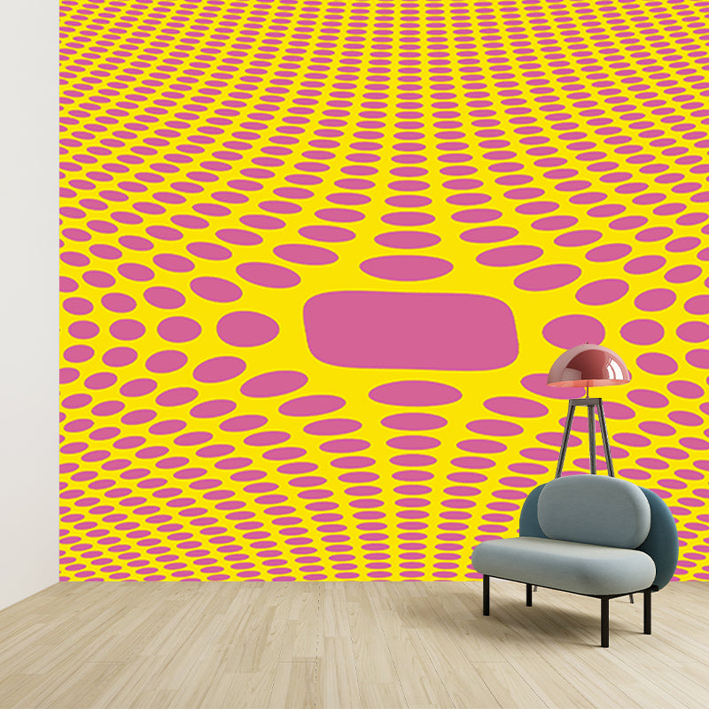 Geometric Full Size Wall Covering for Living Room, Customized Size Available