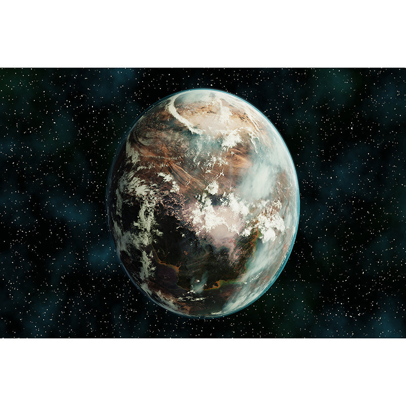 Modern Cosmic Galaxy Minimalist Wall Covering for Living Room, Customized Size Available