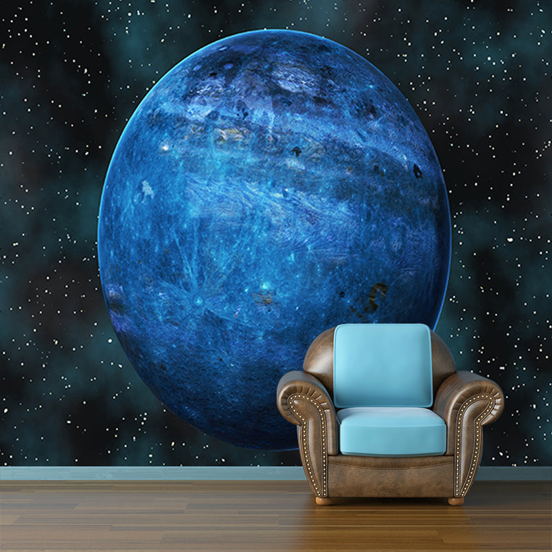 Modern Cosmic Galaxy Minimalist Wall Covering for Living Room, Customized Size Available