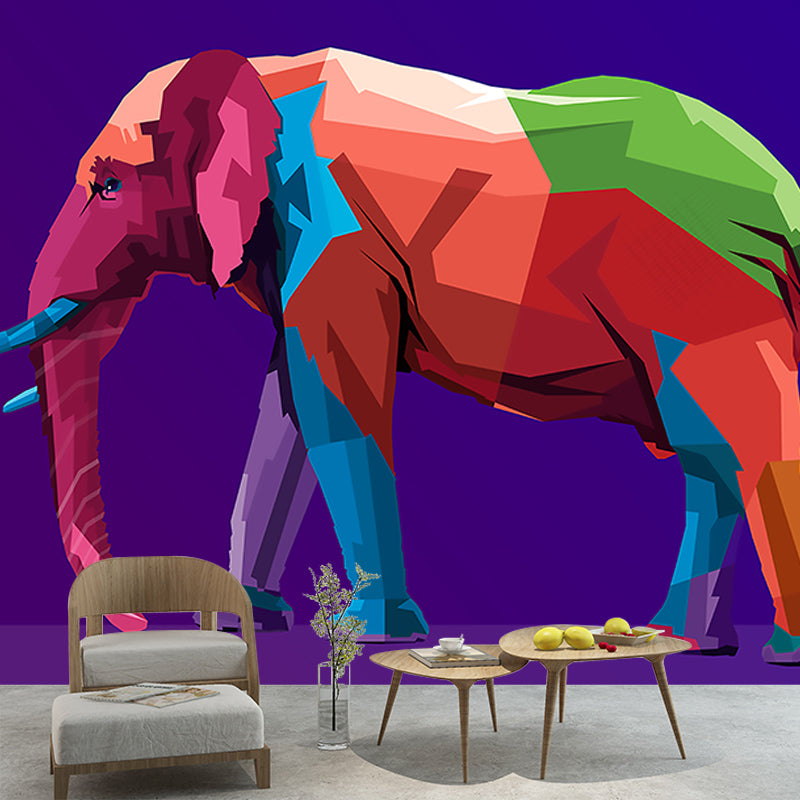 Animal Illustration Mural Wall Covering Eco-friendly Wallpaper for Bedroom