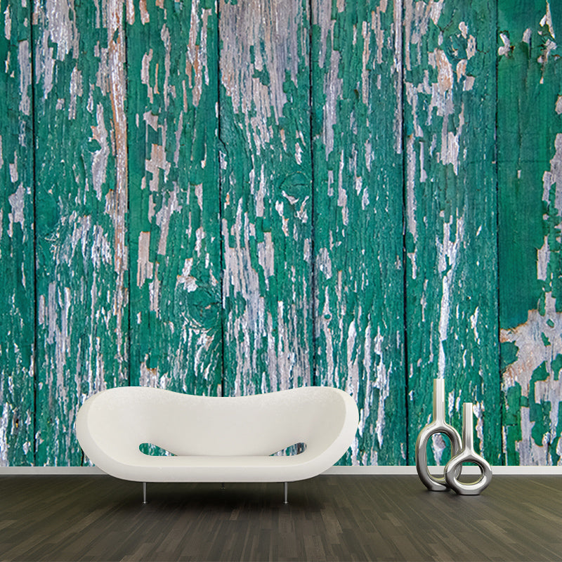 Industrial Wood Grain Mural Wallpaper Moisture Resistant Wall Decor for Home