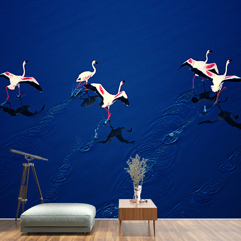 Flamingo Customized Wall Mural Contemporary Photography for Living Room