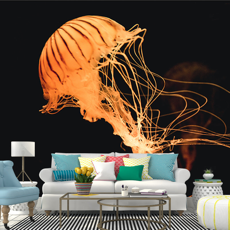 Tropical Seabed Stain-Resistant Mural Contemporary Wall Art for Sleeping Room