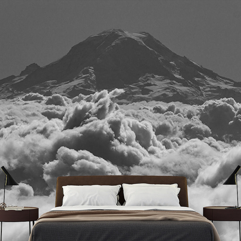 High Mountain Mural Wallpaper for Home Decoration Simple Wall Art, Made to Measure