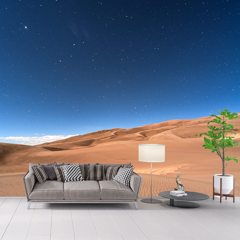 Dry Desert View Wall Mural Wallpaper Mildew Resistant Sitting Room Wall Decor