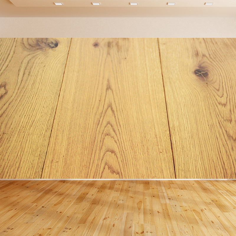 Simple Wood Grain Wall Mural for Sitting Room Removable Wall Decals, Personalized Size