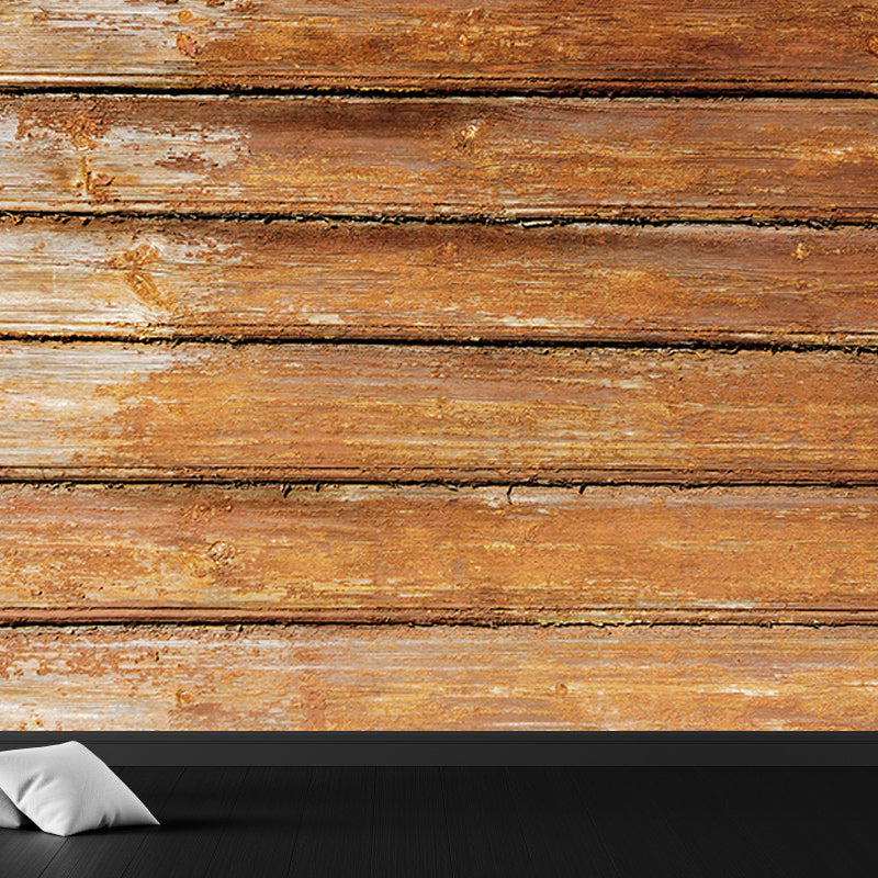 Old Wood Grain Wallpaper Mural Custom-Made Wall Covering for Sitting Room
