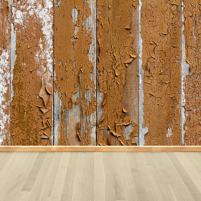 Old Wood Grain Wallpaper Mural Custom-Made Wall Covering for Sitting Room