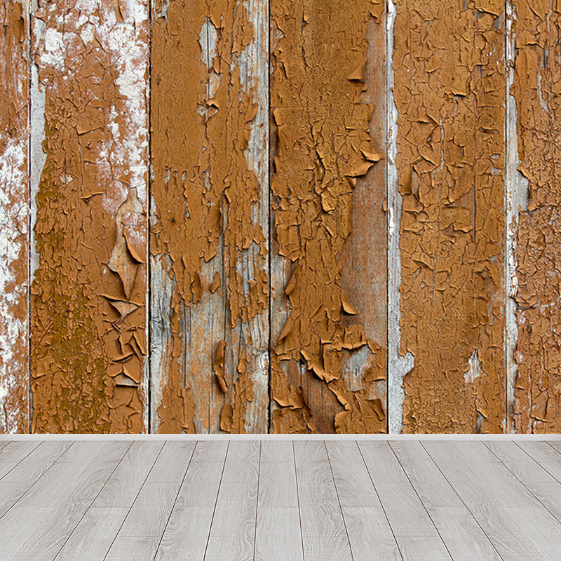 Old Wood Grain Wallpaper Mural Custom-Made Wall Covering for Sitting Room