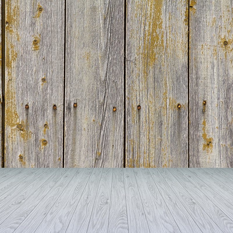 Old Wood Grain Wallpaper Mural Custom-Made Wall Covering for Sitting Room