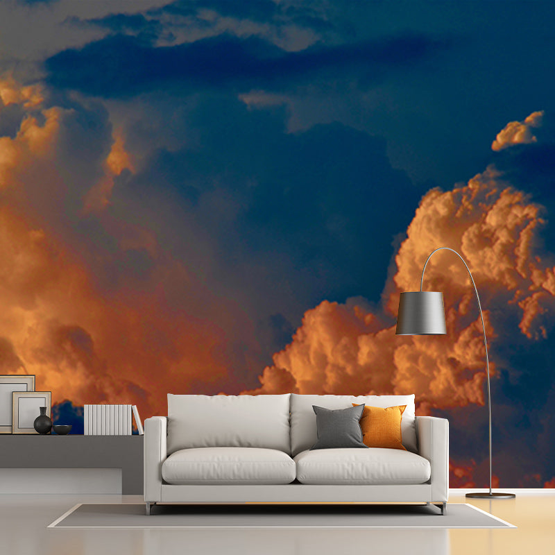 Heavy Cloud Cover Wall Mural Wallpaper Moisture Resistant Modern Bedroom Home Decor