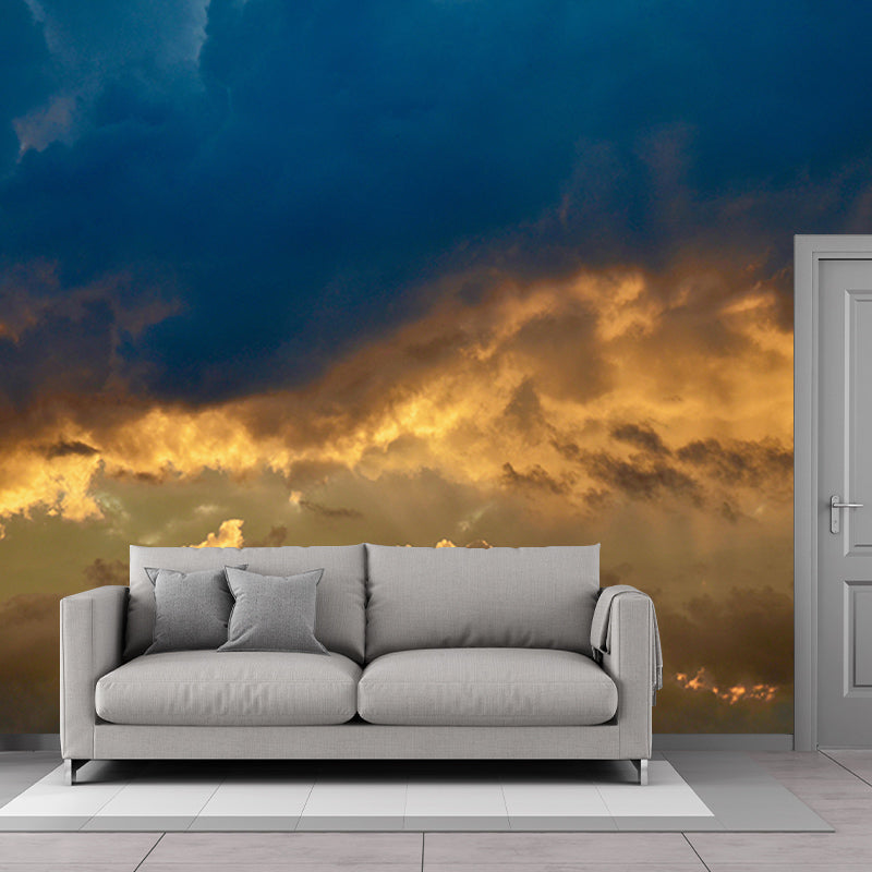 Heavy Cloud Cover Wall Mural Wallpaper Moisture Resistant Modern Bedroom Home Decor