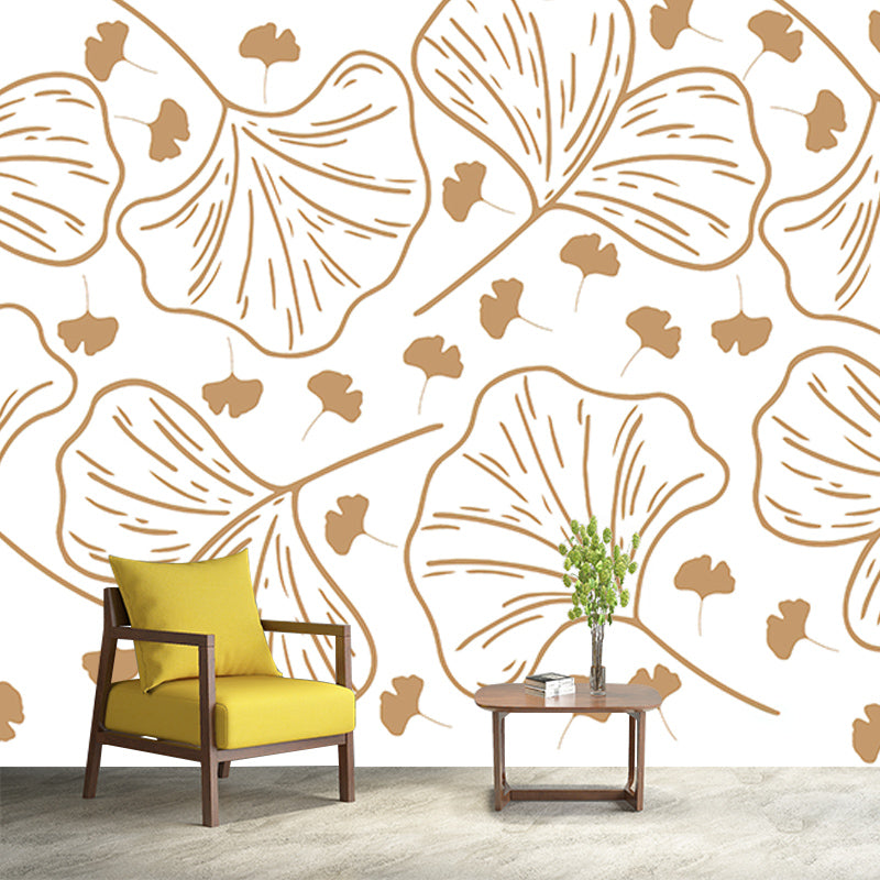 Tropical Plant Indoor Decoration Wall Mural for Living Room Bedroom, Made to Measure